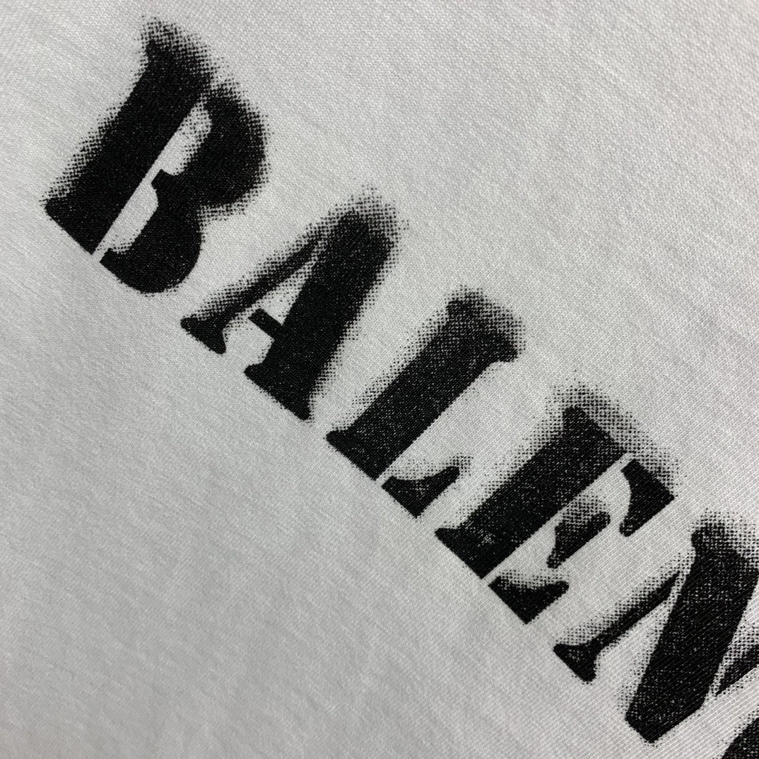 「#2506」Balenciaga front and back T-shirt with blurred letters