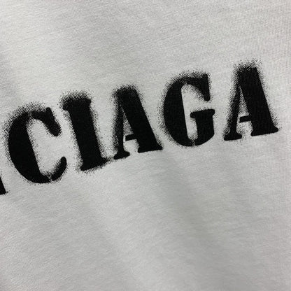 「#2506」Balenciaga front and back T-shirt with blurred letters