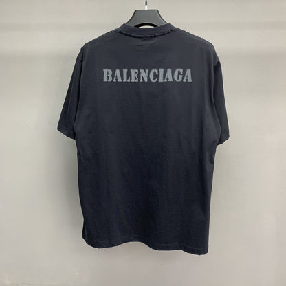 「#2507」Balenciaga front and back T-shirt with blurred letters