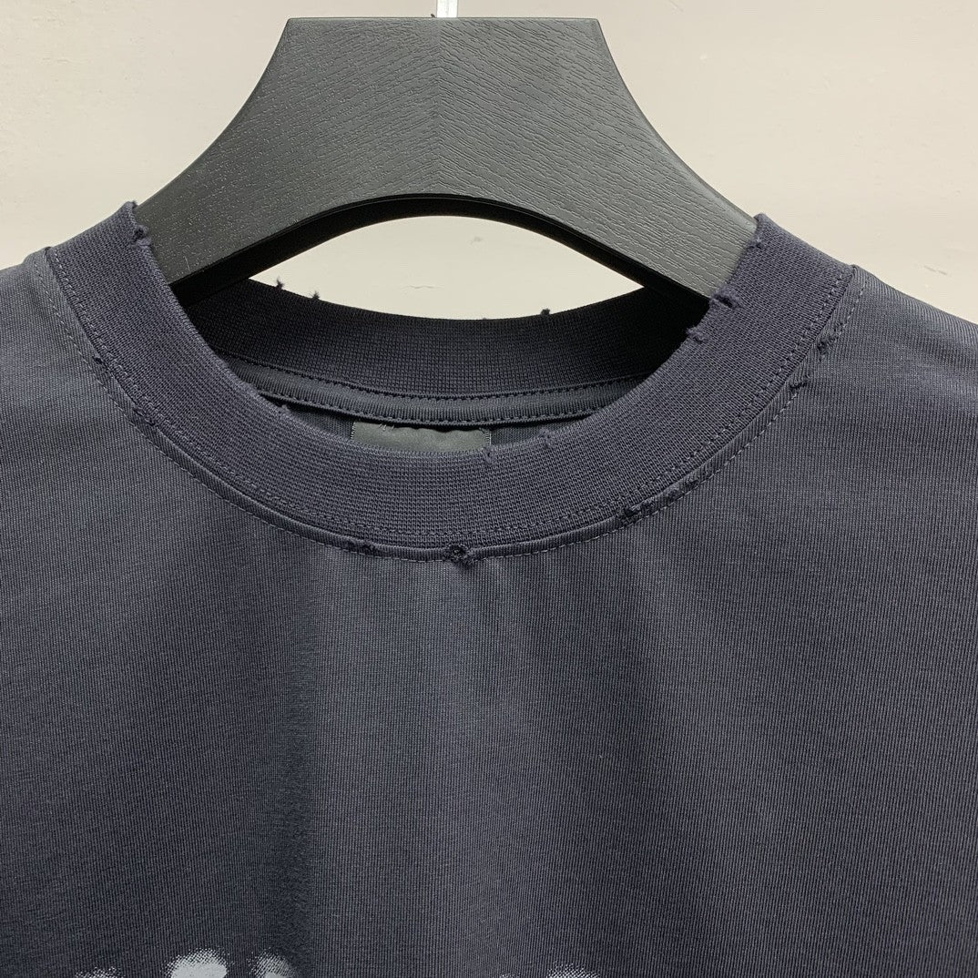 「#2507」Balenciaga front and back T-shirt with blurred letters