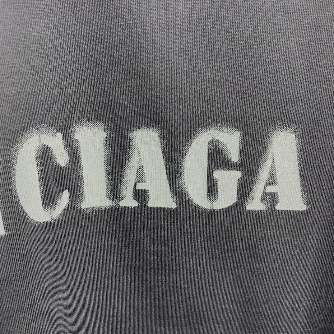 「#2507」Balenciaga front and back T-shirt with blurred letters
