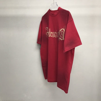 「#2508」Balenciaga Sanskrit lettering industrial paint T-shirt