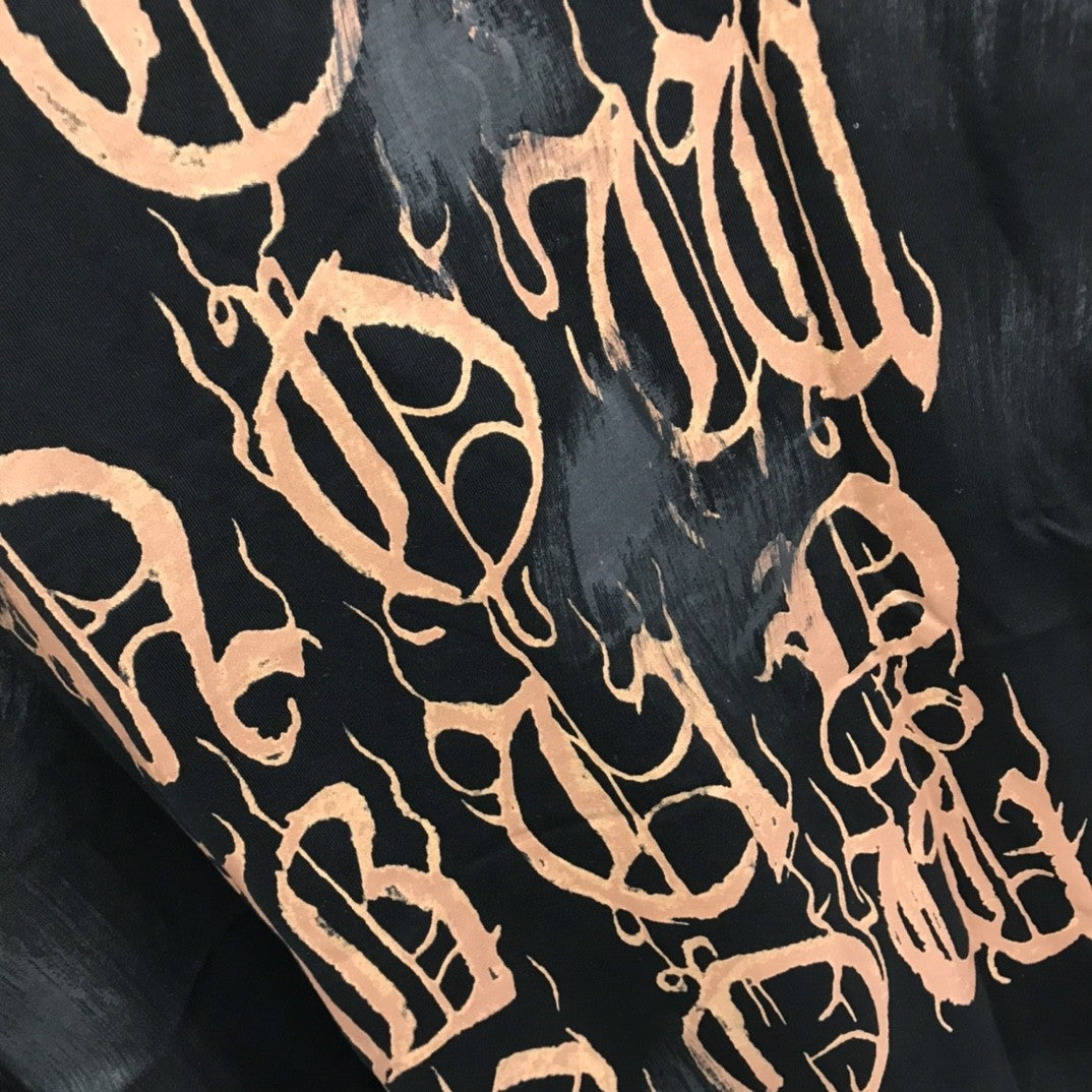 「#2509」Balenciaga Sanskrit lettering industrial paint T-shirt