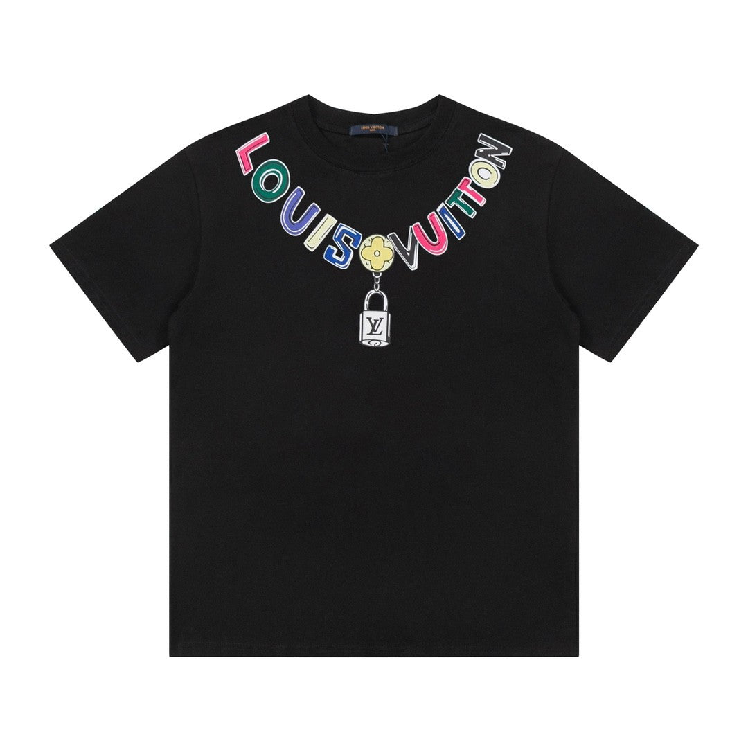 「#2580」Louis Vuitton Logo lettering T-shirt with 23SS neckline