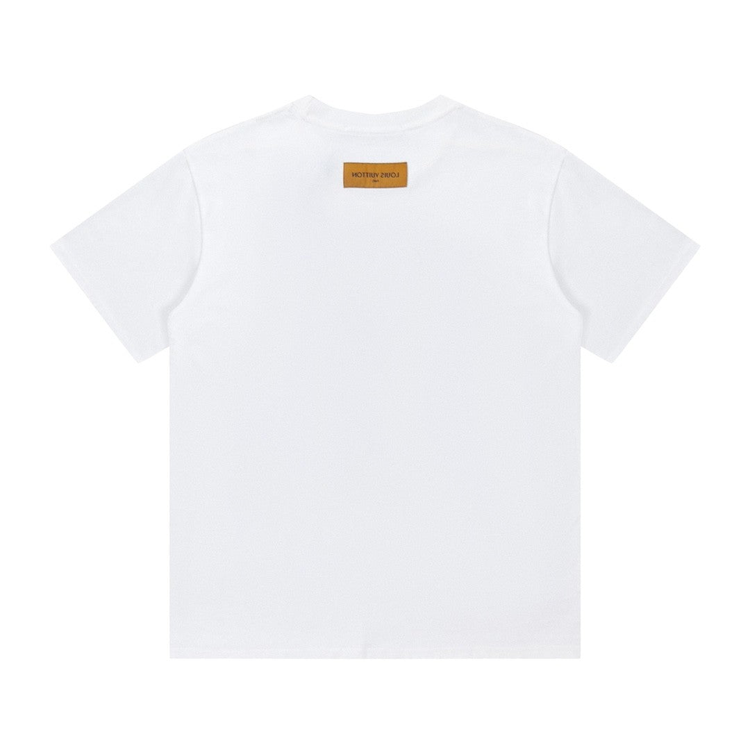 「#2581」Louis Vuitton Logo lettering T-shirt with 23SS neckline