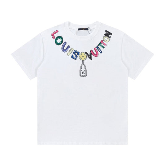 「#2581」Louis Vuitton Logo lettering T-shirt with 23SS neckline