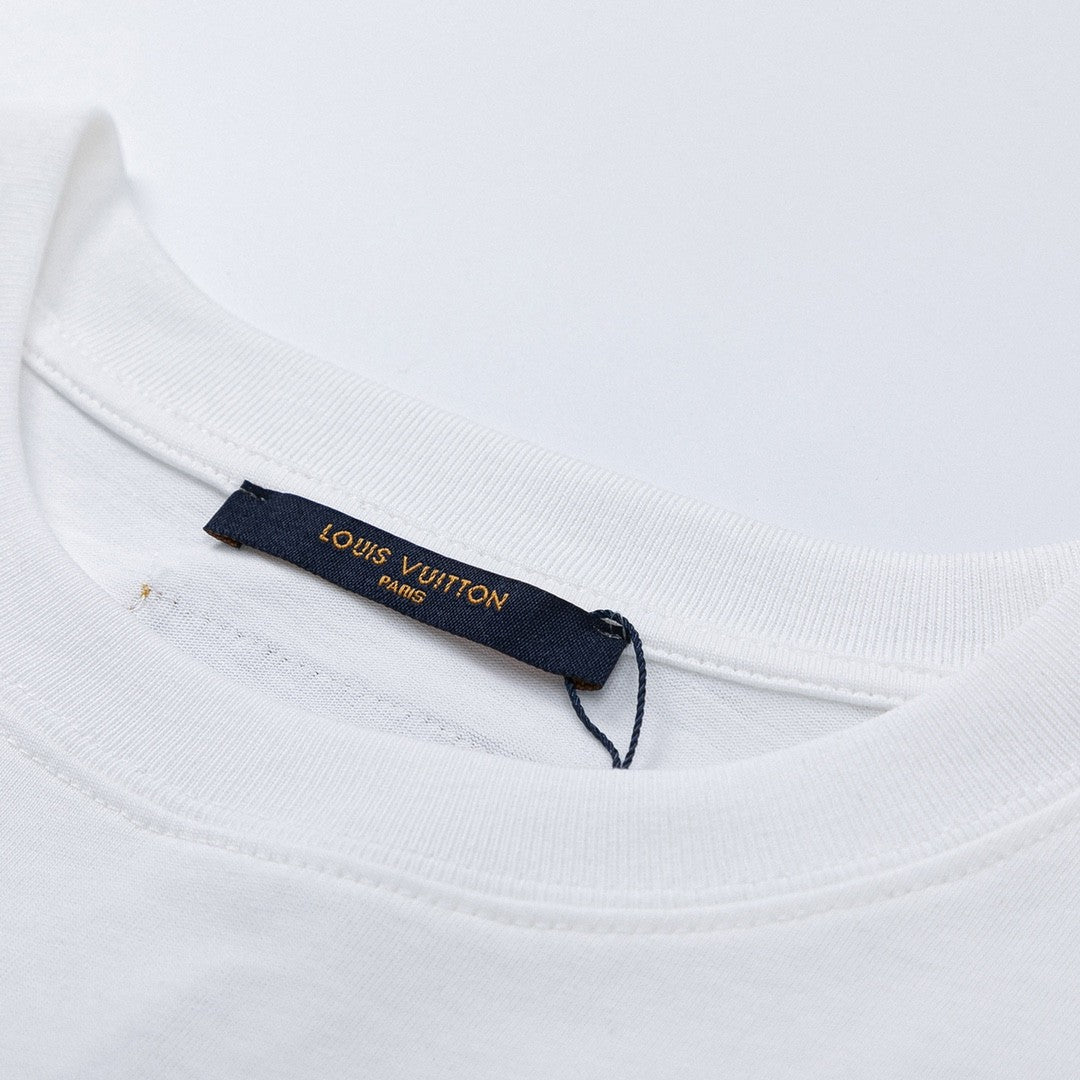 「#2581」Louis Vuitton Logo lettering T-shirt with 23SS neckline