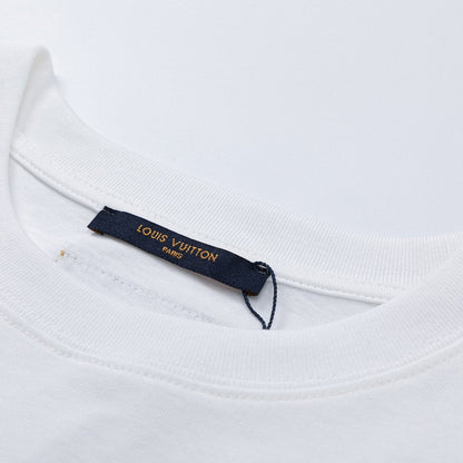 「#2581」Louis Vuitton Logo lettering T-shirt with 23SS neckline