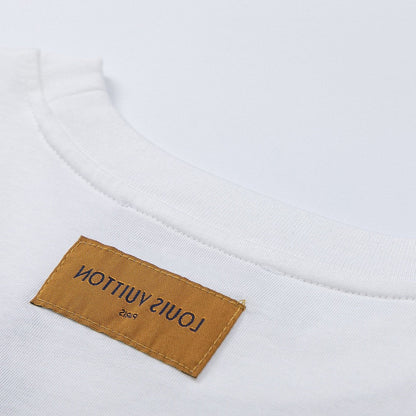 「#2581」Louis Vuitton Logo lettering T-shirt with 23SS neckline