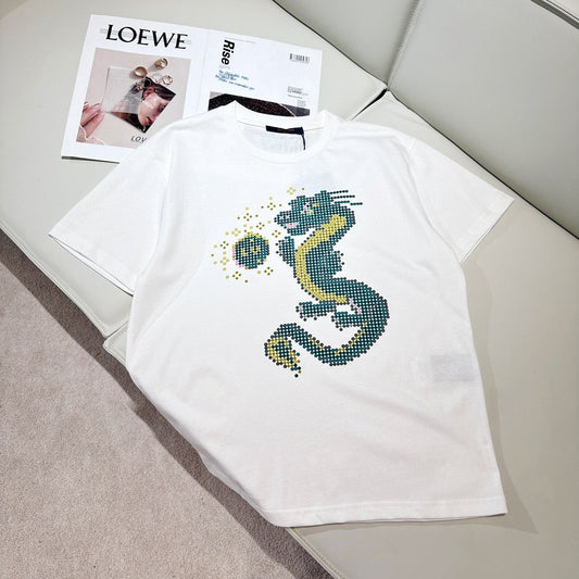「#2594」Louis Vuitton 24ss Spring Dragon Year Limited Cotton T-shirt
