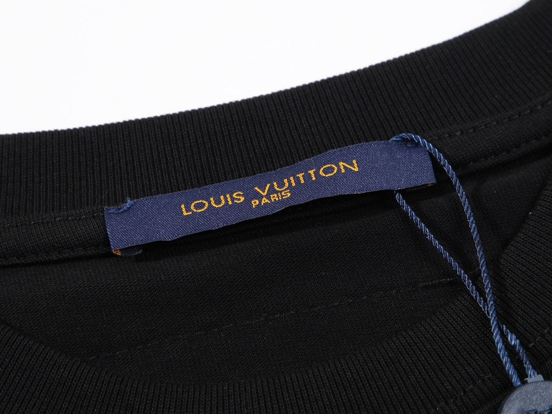 「#2668」Louis Vuitton Star gradient series printed loose T-shirt