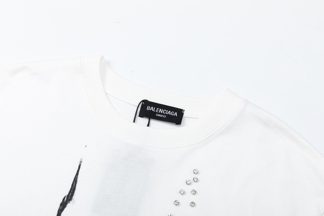 「#2683」Balenciaga 23Ss Drill Print Hound Design t-shirt