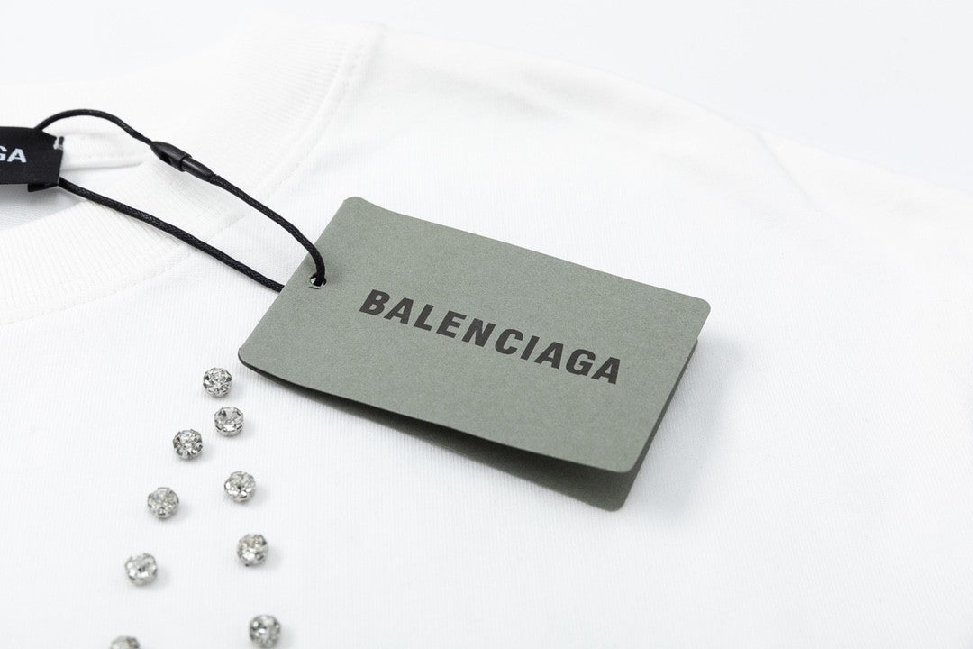 「#2683」Balenciaga 23Ss Drill Print Hound Design t-shirt