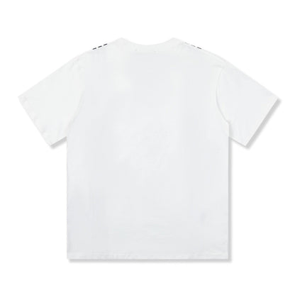 「#2685」Gucci  23SS double G vertical stripe foam printed t-shirt