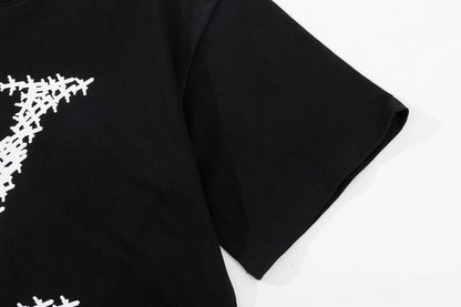 「#2734」Louis Vuitton 23ss small plane full print pattern gold classic T-shirt