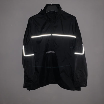「#2749」Balenciaga BLCG reflective half zipper jacket