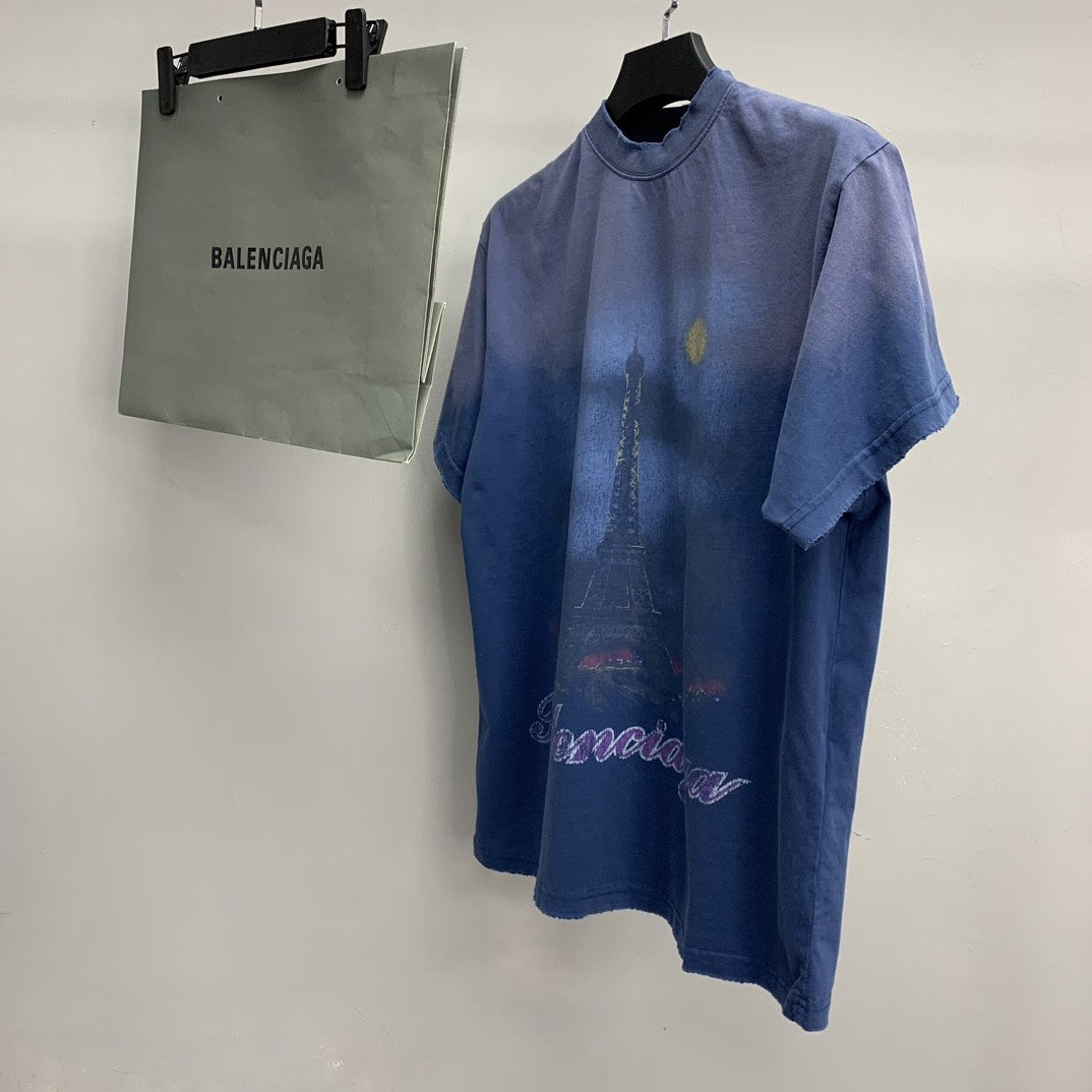 「#2750」Balenciaga Night View Tower T-shirt