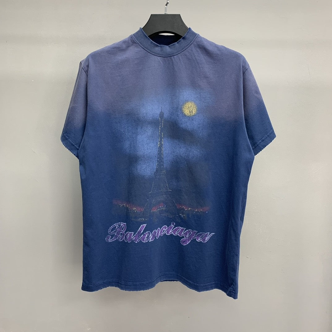 「#2750」Balenciaga Night View Tower T-shirt
