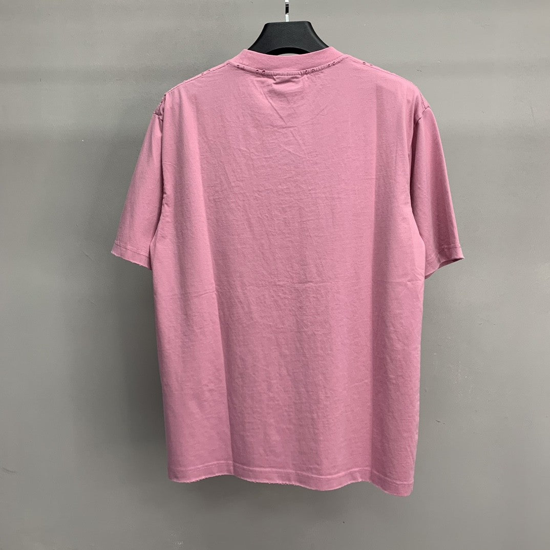 「#2792」Balenciaga double back embroidered short sleeves