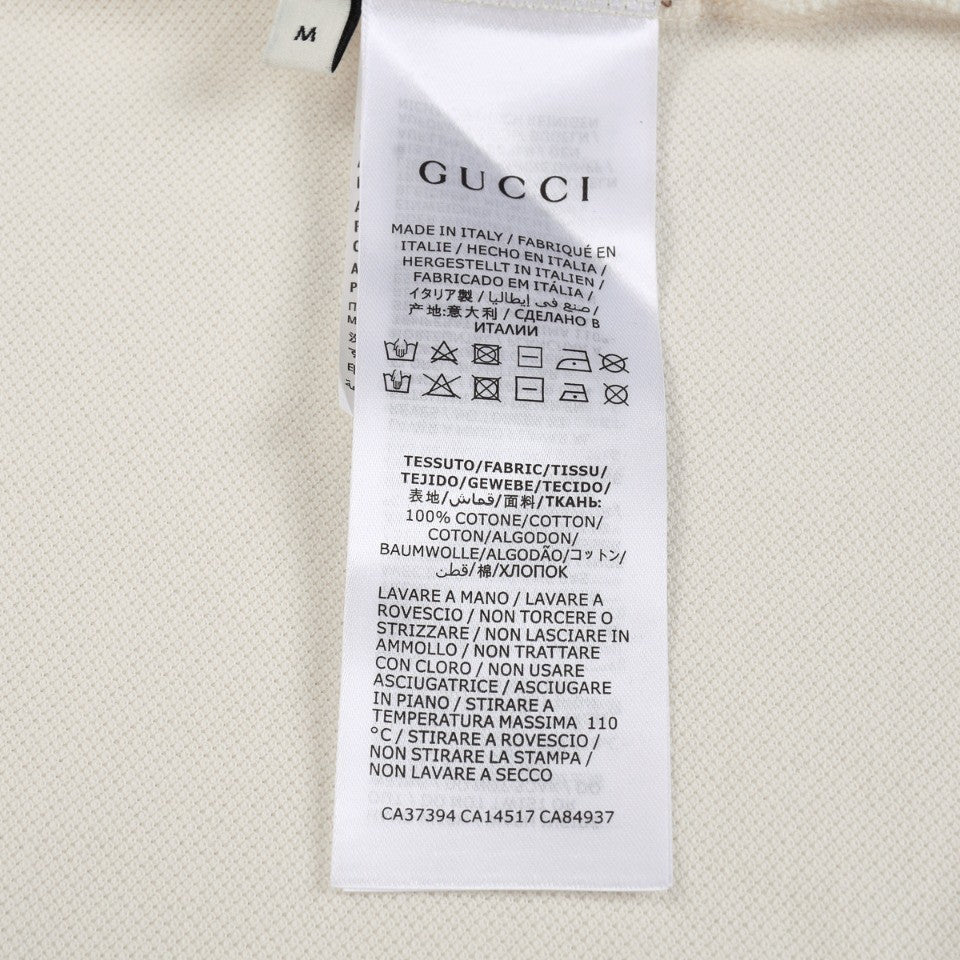 「#2818」Gucci Embroidered lapel POLO on left chest