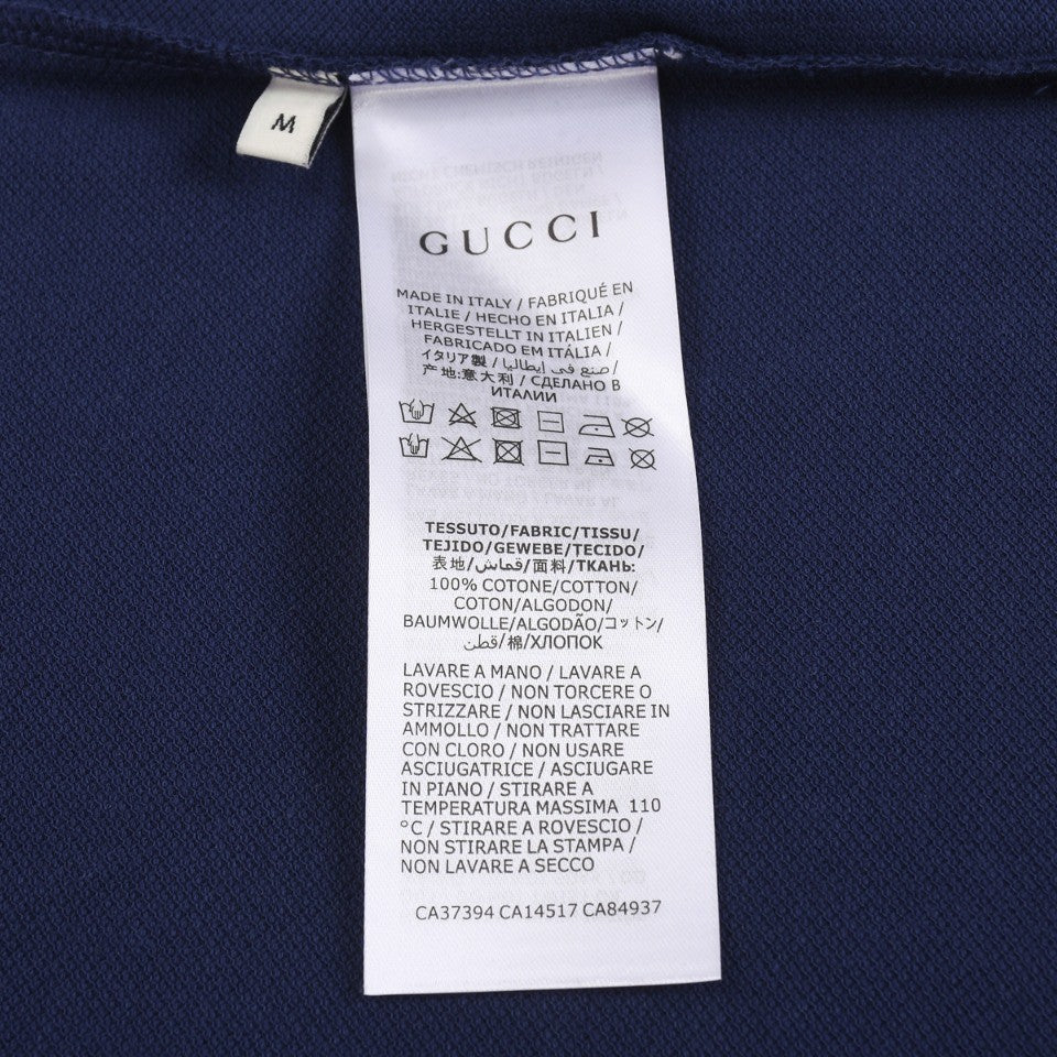 「#2819」Gucci Embroidered lapel POLO on left chest