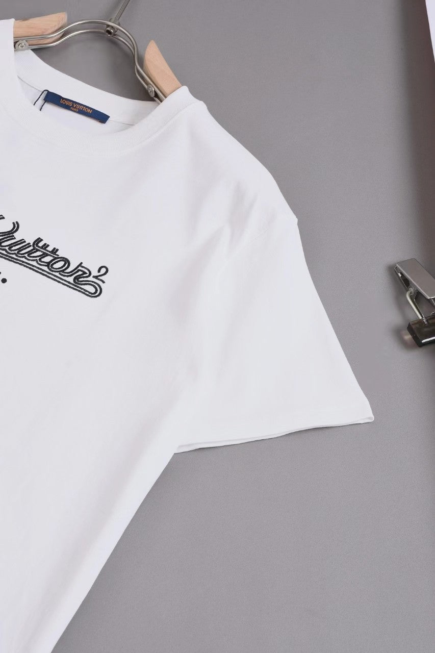 「#2836」Louis Vuitton 24ss new embroidered t-shirt for spring and summer