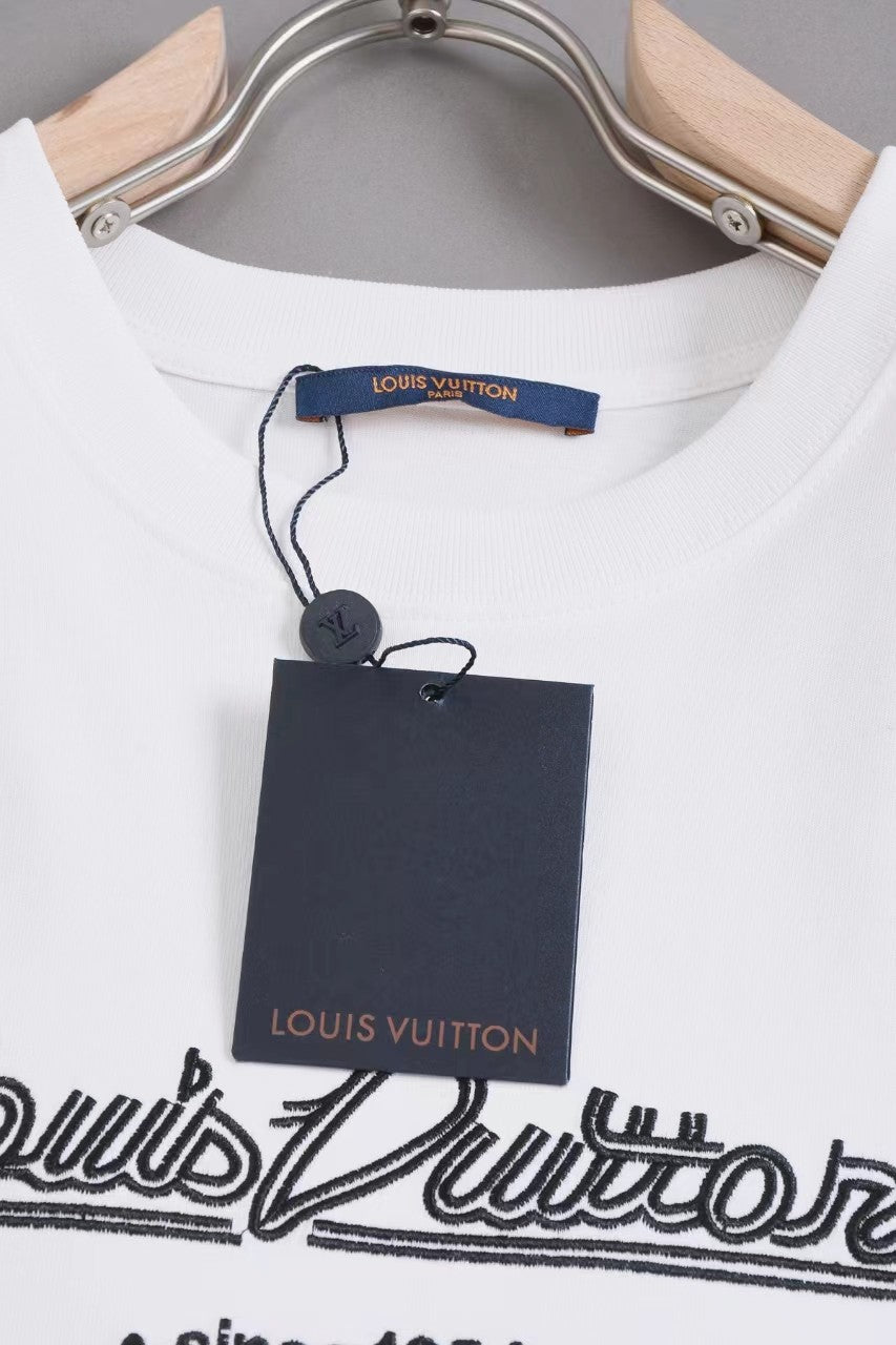 「#2836」Louis Vuitton 24ss new embroidered t-shirt for spring and summer