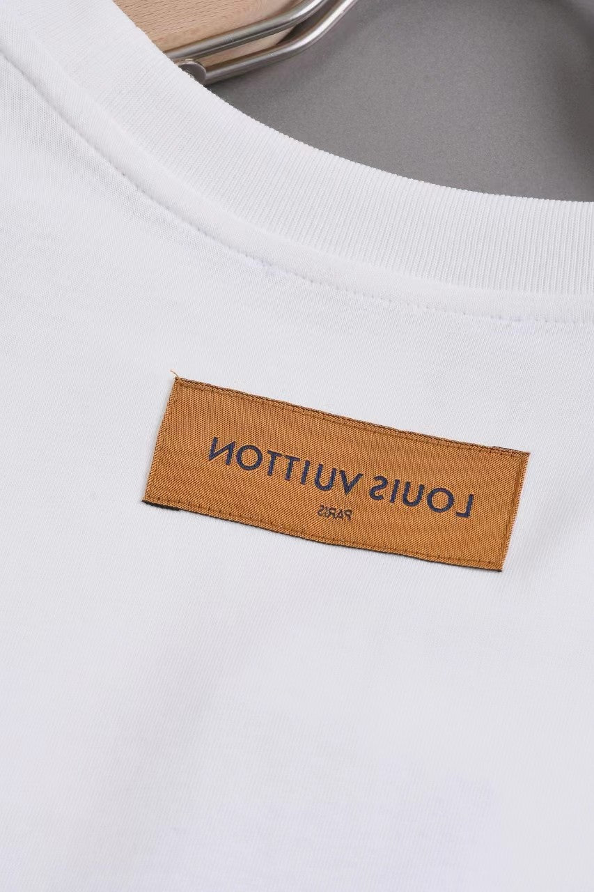 「#2836」Louis Vuitton 24ss new embroidered t-shirt for spring and summer