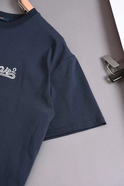「#2837」Louis Vuitton 24ss new embroidered t-shirt for spring and summer