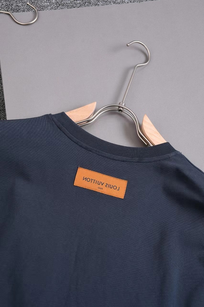 「#2837」Louis Vuitton 24ss new embroidered t-shirt for spring and summer