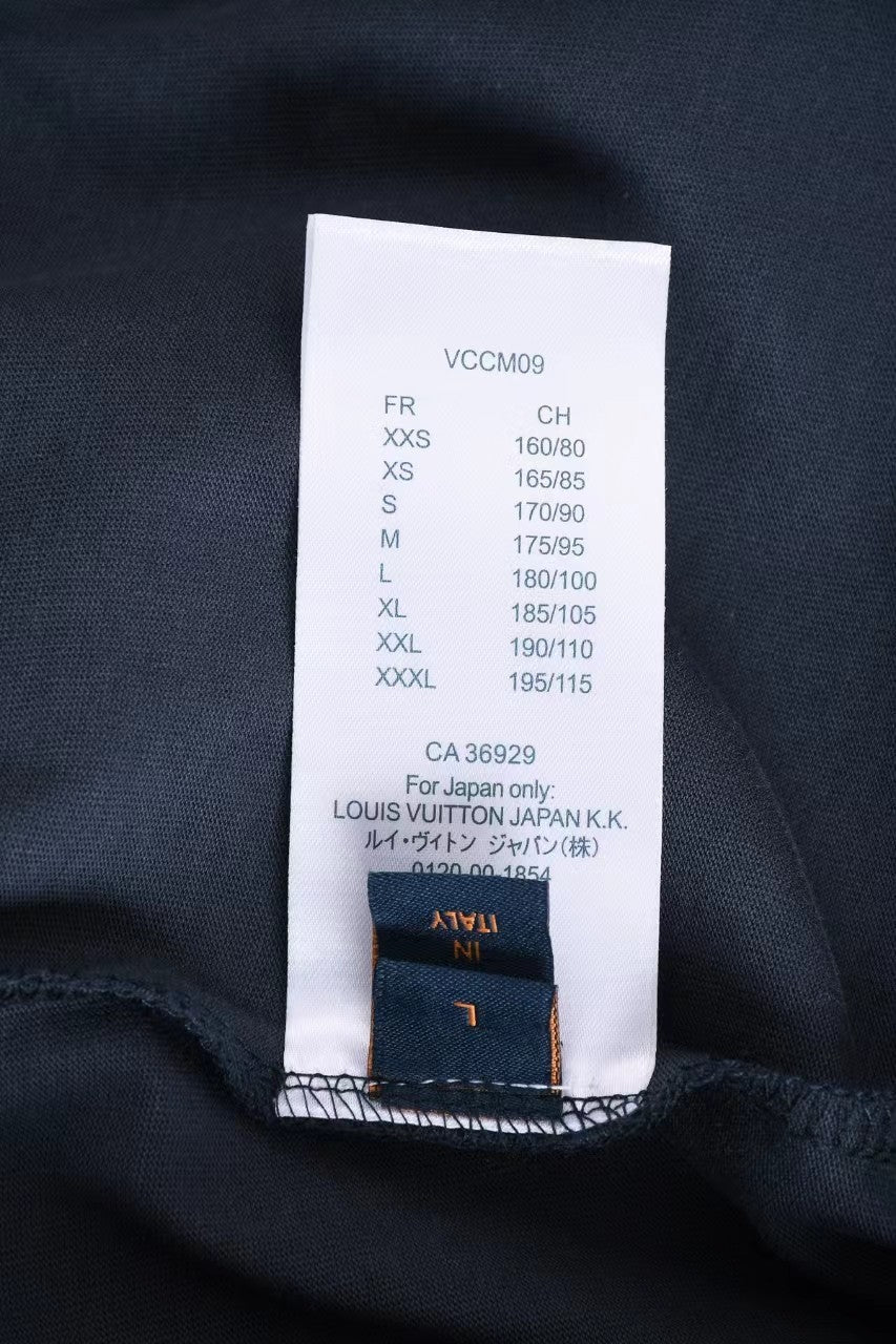 「#2837」Louis Vuitton 24ss new embroidered t-shirt for spring and summer