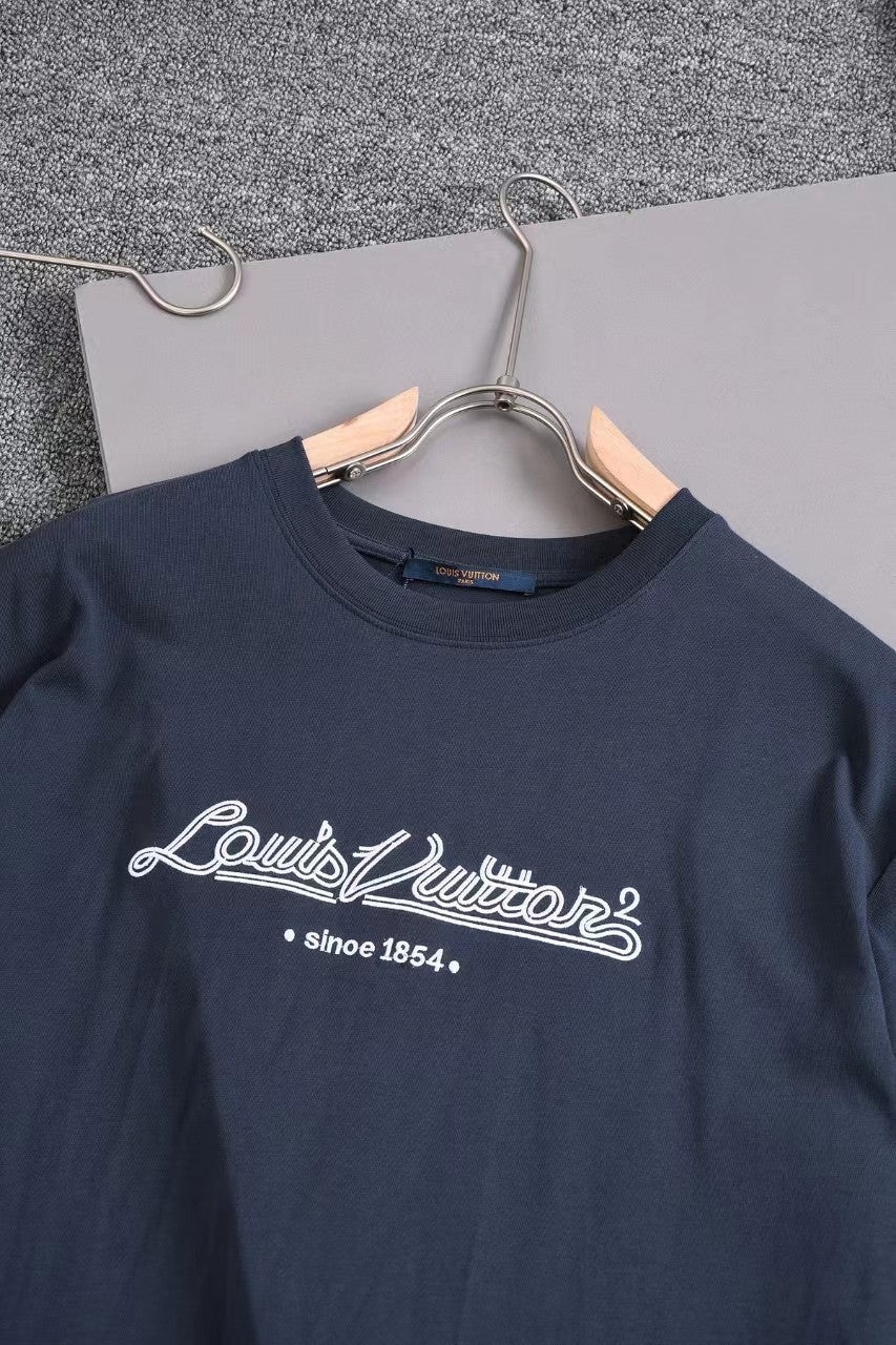 「#2837」Louis Vuitton 24ss new embroidered t-shirt for spring and summer