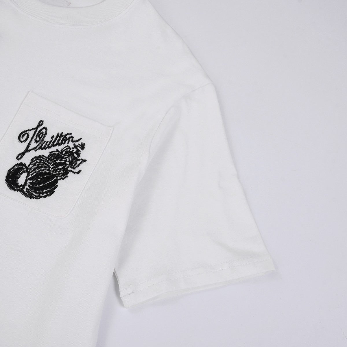 「#2840」Louis Vuitton 24ss new embroidered round neck t-shirt