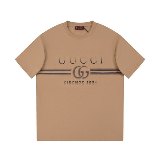 「#2842」Gucci Gradient Letter Logot shirt