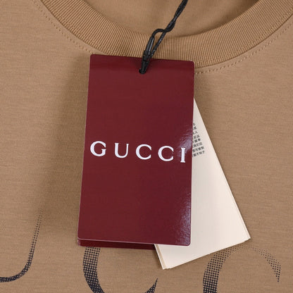 「#2842」Gucci Gradient Letter Logot shirt