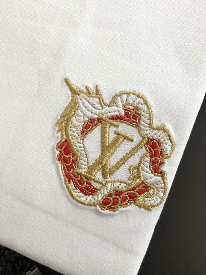 「#2863」Louis Vuitton 24ss Year of the dragon embroidered t-shirt