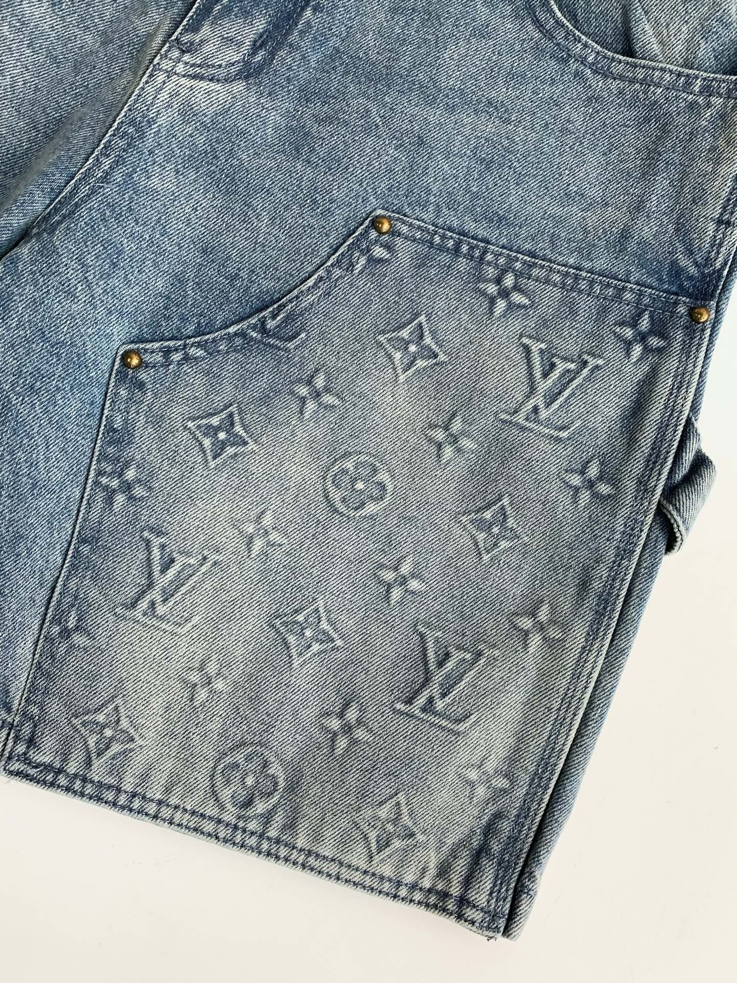「#2884」LOUIS VUITTON Jean shorts