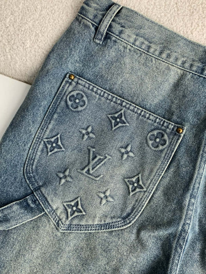 「#2884」LOUIS VUITTON Jean shorts