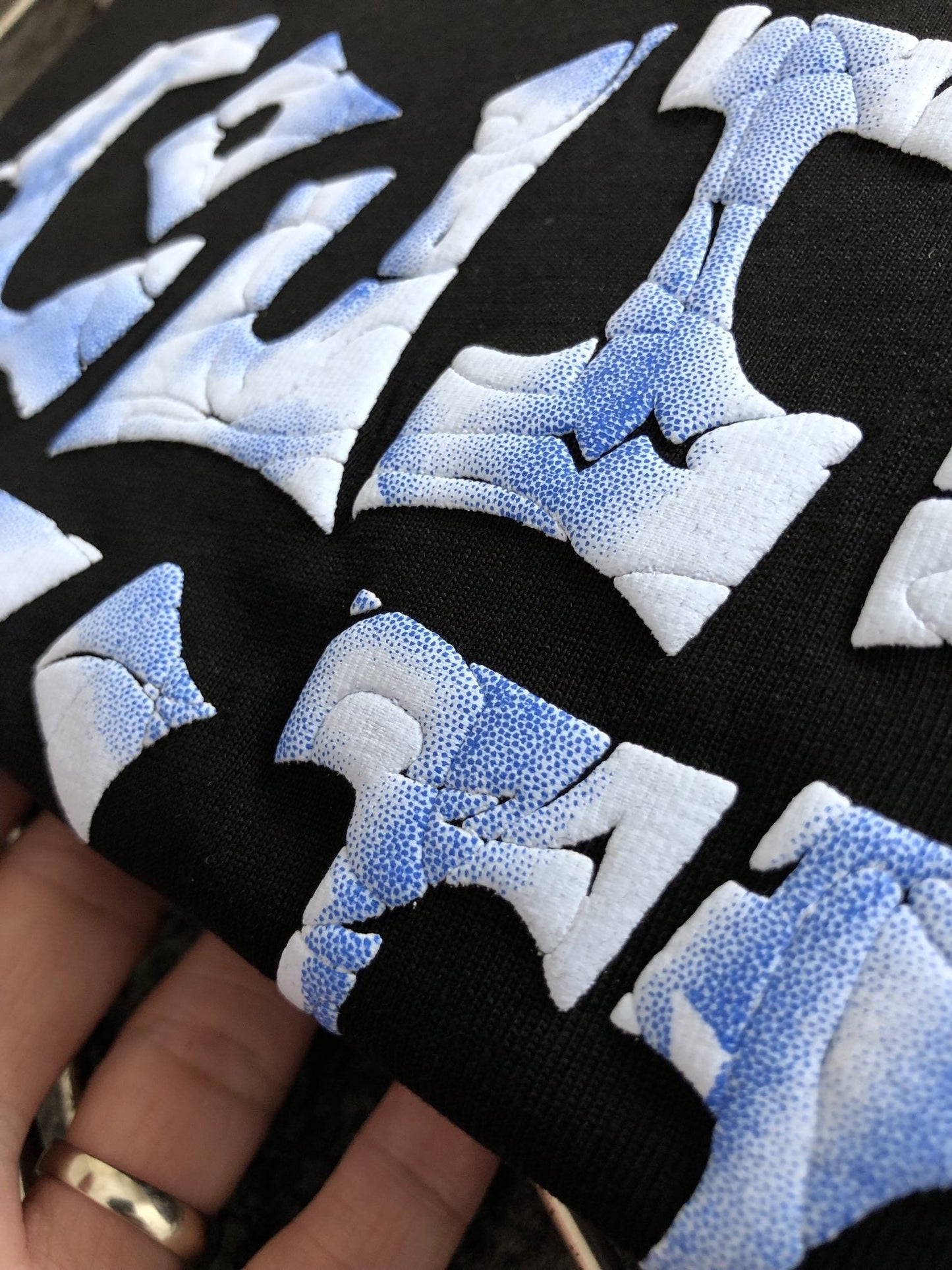 「#2887」Louis Vuitton Three-dimensional foam letter doodle round-neck t-shirt