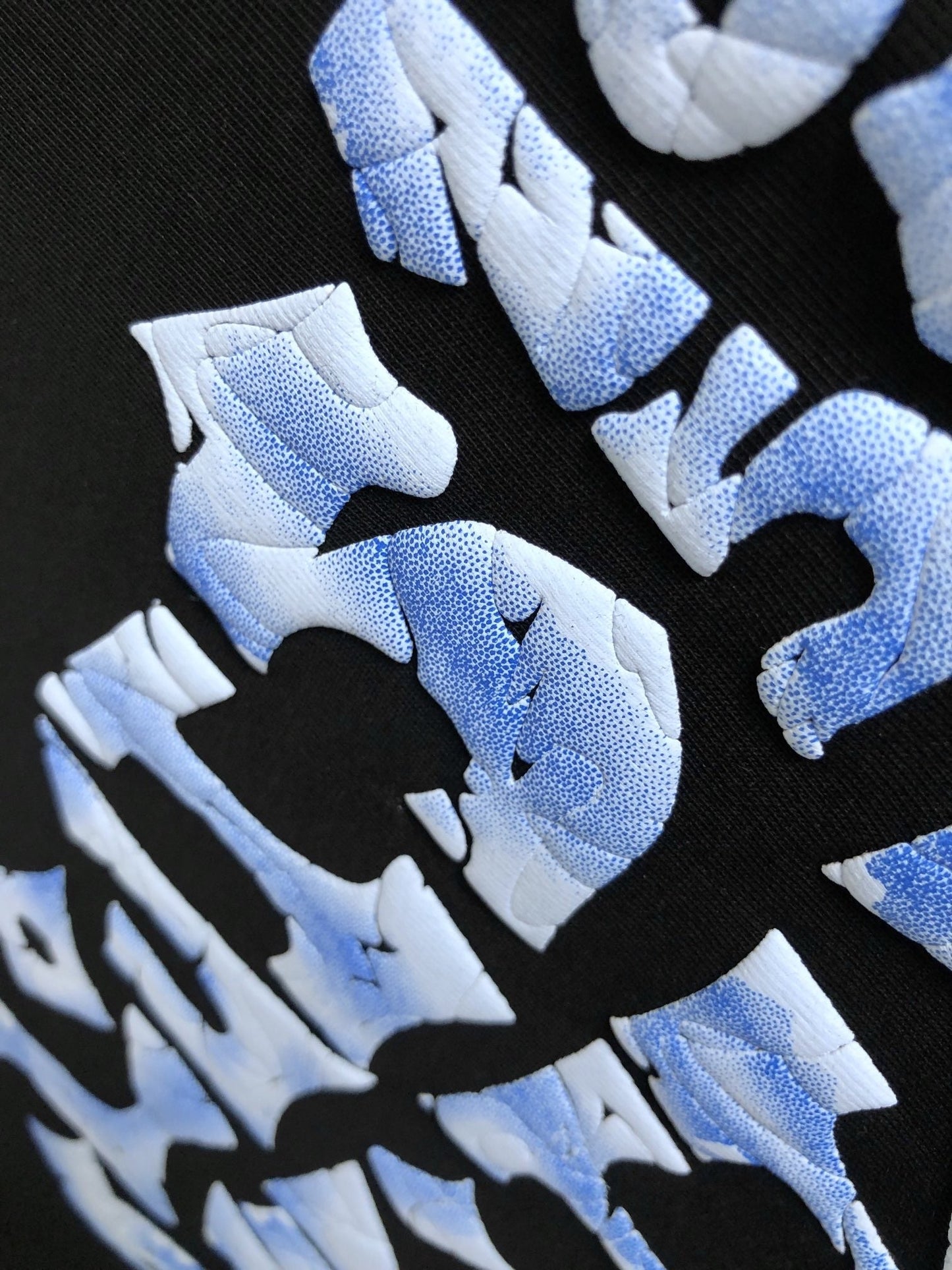 「#2887」Louis Vuitton Three-dimensional foam letter doodle round-neck t-shirt