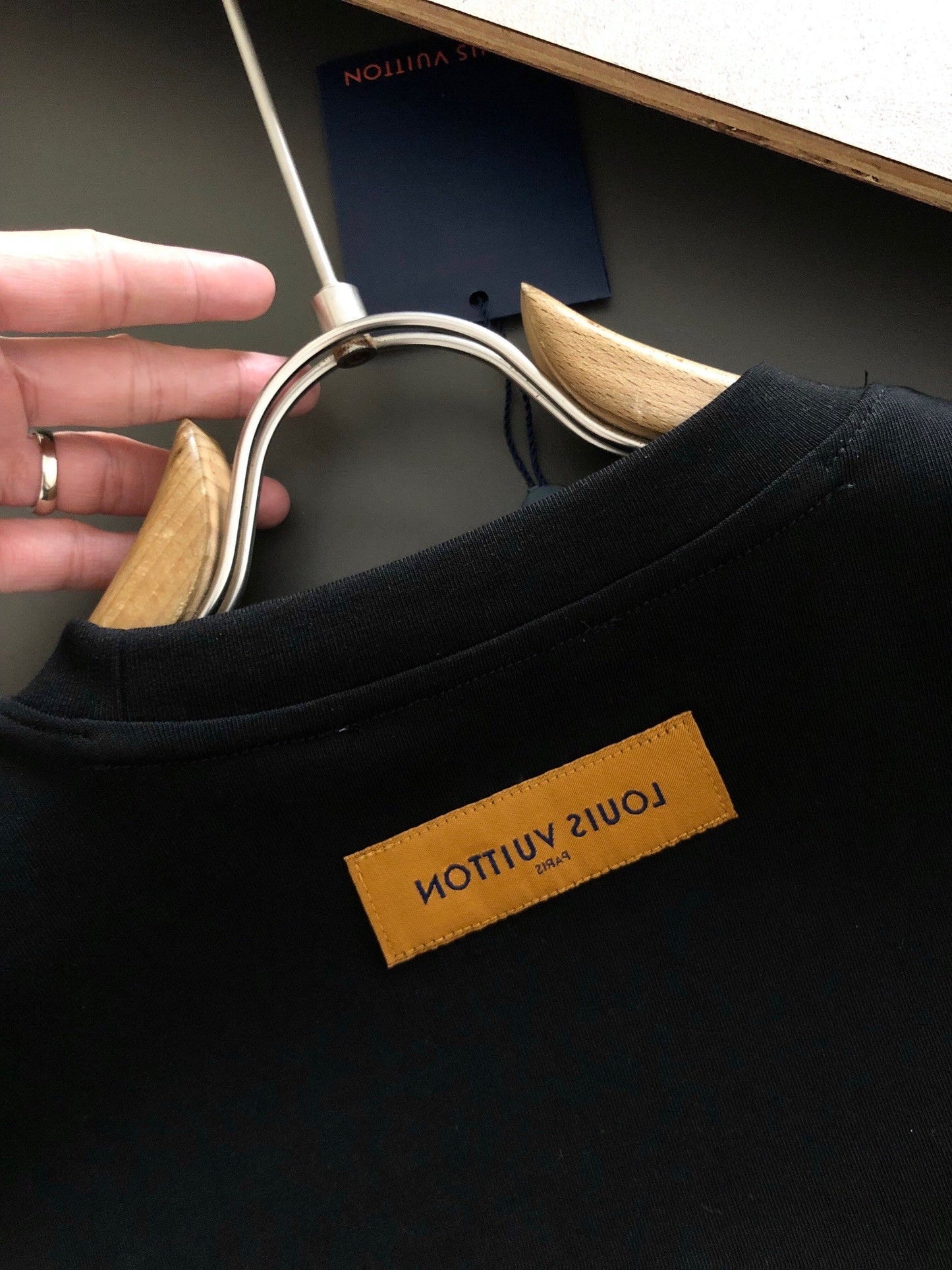 「#2887」Louis Vuitton Three-dimensional foam letter doodle round-neck t-shirt