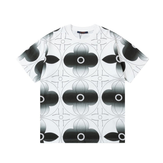 「#3170」Louis Vuitton Watercolor four-leaf grass water-dyed t-shirt