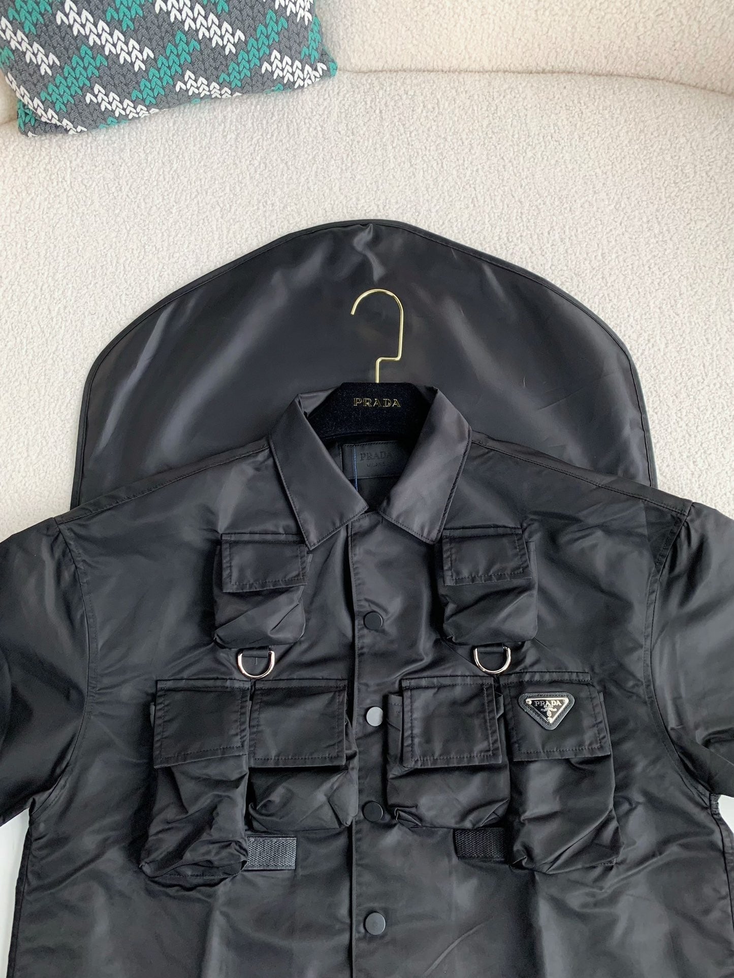 「#3240」Prada battlefield functional style short sleeved