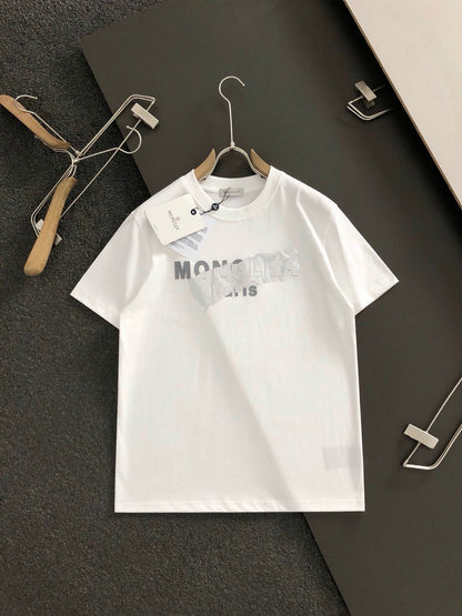 「#3245」MONCLER Silver-plated with bright lettering-shirt