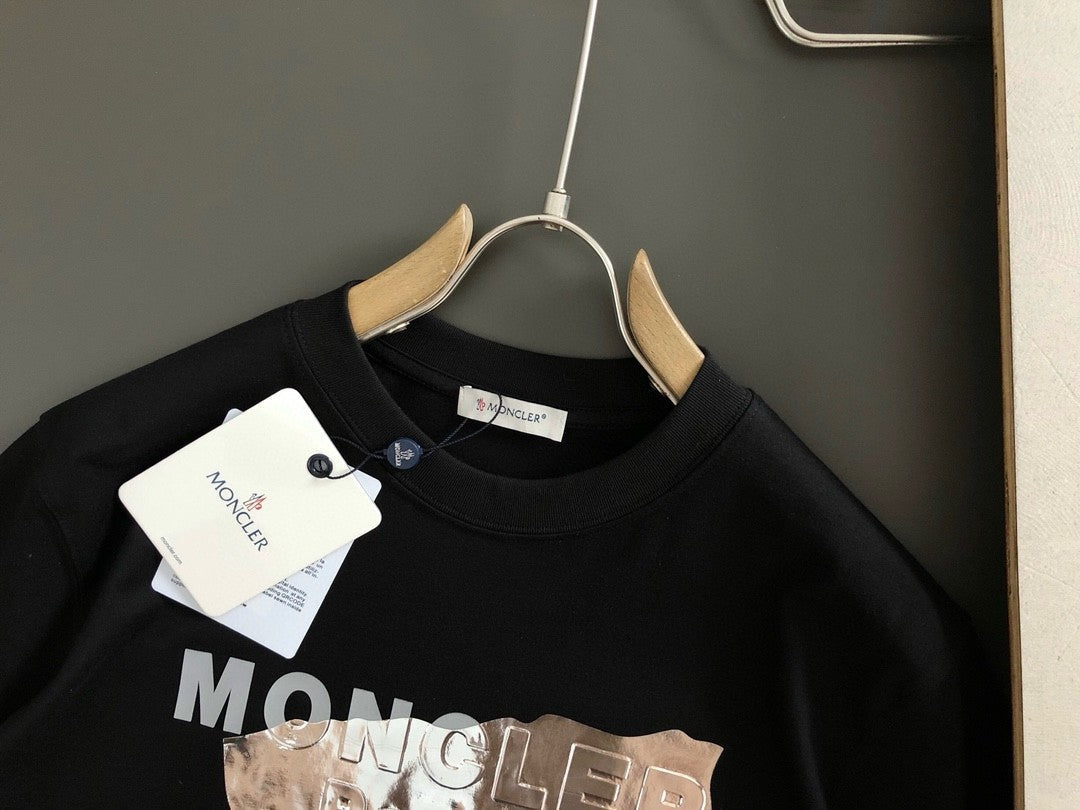「#3247」MONCLER Silver-plated with bright lettering-shirt