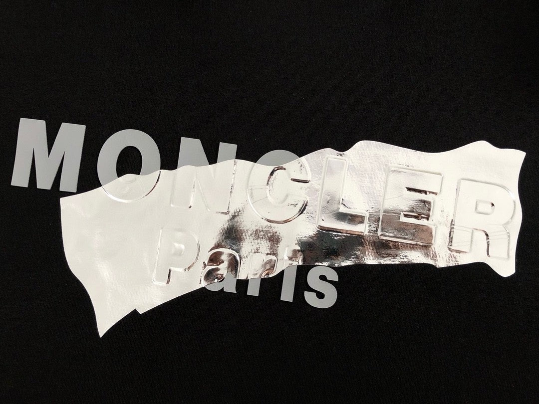 「#3247」MONCLER Silver-plated with bright lettering-shirt