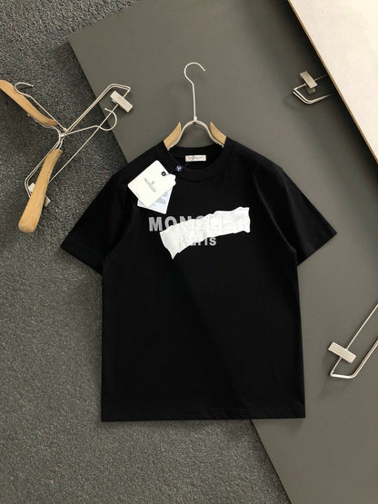 「#3247」MONCLER Silver-plated with bright lettering-shirt
