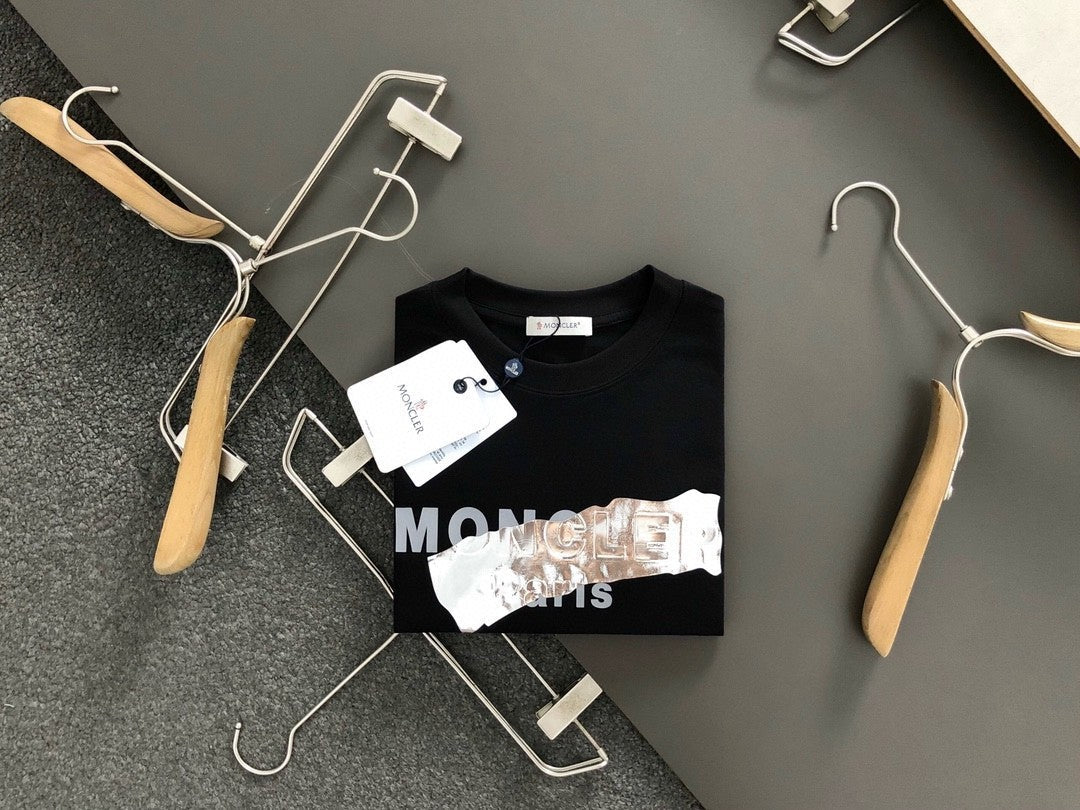 「#3247」MONCLER Silver-plated with bright lettering-shirt