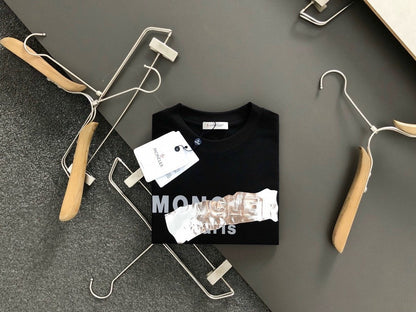 「#3247」MONCLER Silver-plated with bright lettering-shirt