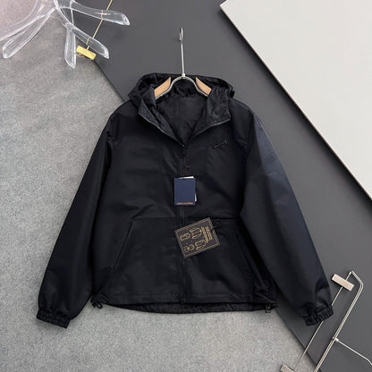 「#3333」Louis Vuitton 24 new double-sided printed Presbyterian jacket (Copie)